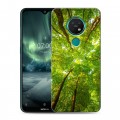 Дизайнерский силиконовый с усиленными углами чехол для Nokia 7.2 лес