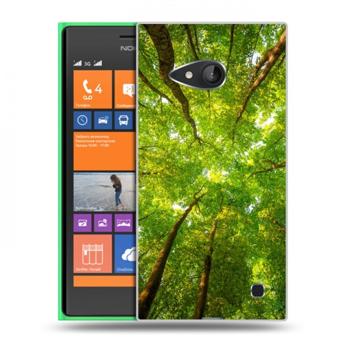 Дизайнерский пластиковый чехол для Nokia Lumia 730/735 лес