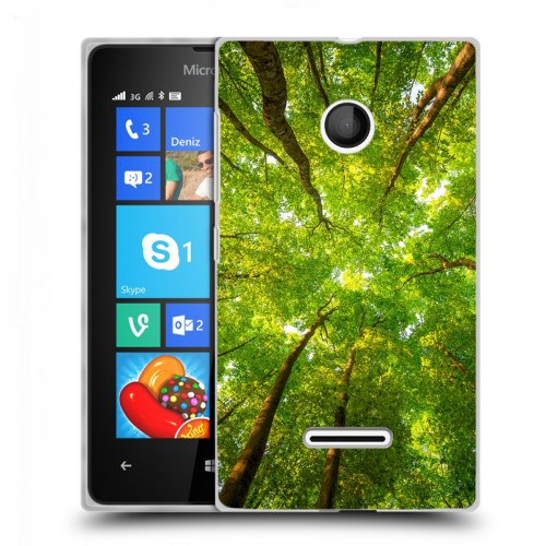 Дизайнерский пластиковый чехол для Microsoft Lumia 435 лес