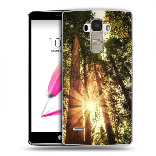 Дизайнерский пластиковый чехол для LG G4 Stylus лес