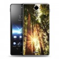 Дизайнерский пластиковый чехол для Sony Xperia TX лес