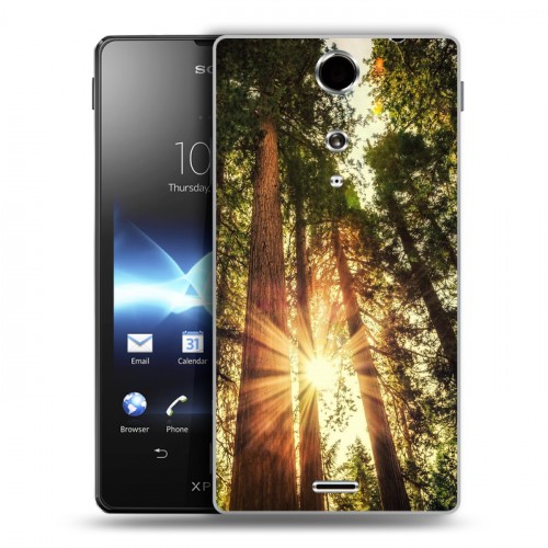 Дизайнерский пластиковый чехол для Sony Xperia TX лес