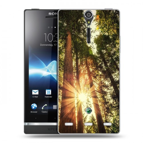 Дизайнерский пластиковый чехол для Sony Xperia S лес