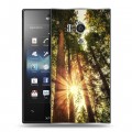 Дизайнерский пластиковый чехол для Sony Xperia acro S лес