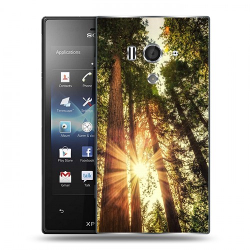 Дизайнерский пластиковый чехол для Sony Xperia acro S лес