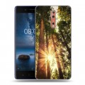 Дизайнерский пластиковый чехол для Nokia 8 лес