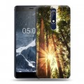 Дизайнерский пластиковый чехол для Nokia 5.1 лес