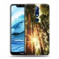 Дизайнерский силиконовый чехол для Nokia 5.1 Plus лес