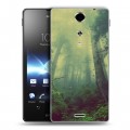 Дизайнерский пластиковый чехол для Sony Xperia TX лес