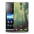 Дизайнерский пластиковый чехол для Sony Xperia S лес