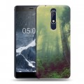 Дизайнерский пластиковый чехол для Nokia 5.1 лес