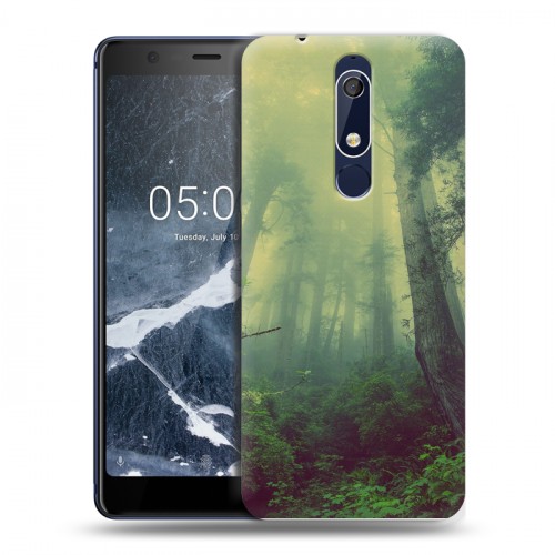 Дизайнерский пластиковый чехол для Nokia 5.1 лес