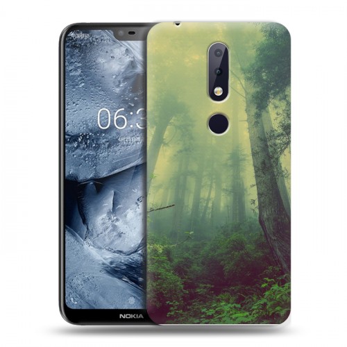 Дизайнерский силиконовый чехол для Nokia 6.1 Plus лес