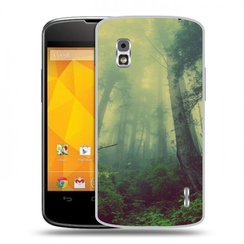 Дизайнерский пластиковый чехол для LG Google Nexus 4 лес