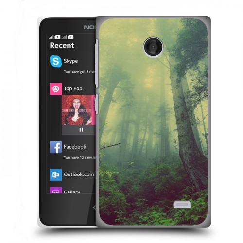 Дизайнерский пластиковый чехол для Nokia X лес