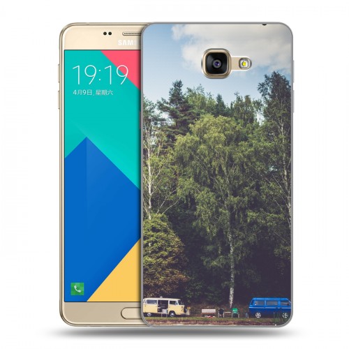 Дизайнерский силиконовый чехол для Samsung Galaxy A9 лес