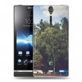 Дизайнерский пластиковый чехол для Sony Xperia S лес