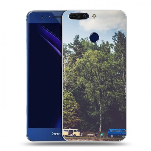 Дизайнерский пластиковый чехол для Huawei Honor 8 Pro лес