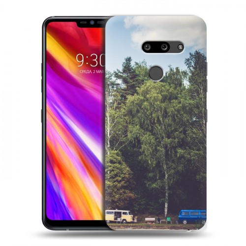 Дизайнерский пластиковый чехол для LG G8 ThinQ лес