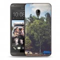 Дизайнерский пластиковый чехол для HTC Desire 700 лес