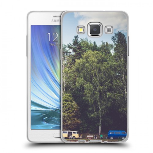 Дизайнерский пластиковый чехол для Samsung Galaxy A5 лес
