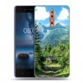 Дизайнерский пластиковый чехол для Nokia 8 лес