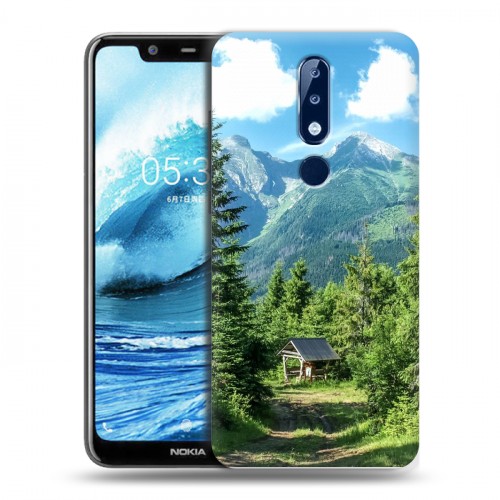 Дизайнерский силиконовый чехол для Nokia 5.1 Plus лес