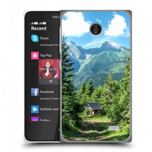 Дизайнерский пластиковый чехол для Nokia X лес