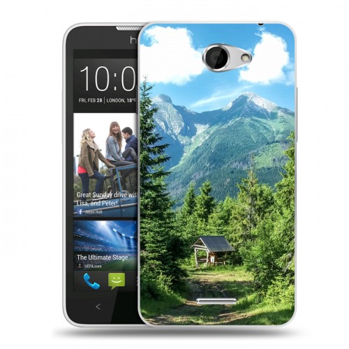 Дизайнерский пластиковый чехол для HTC Desire 516 лес