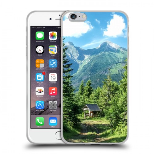 Дизайнерский силиконовый чехол для Iphone 6 Plus/6s Plus лес