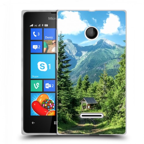 Дизайнерский пластиковый чехол для Microsoft Lumia 435 лес