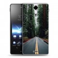 Дизайнерский пластиковый чехол для Sony Xperia TX лес