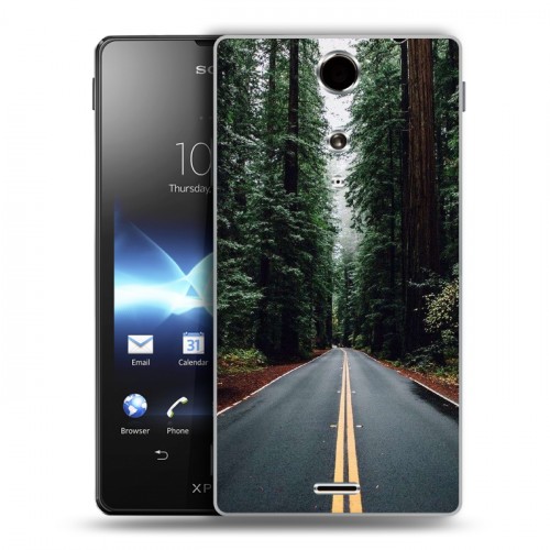 Дизайнерский пластиковый чехол для Sony Xperia TX лес