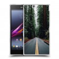 Дизайнерский пластиковый чехол для Sony Xperia Z Ultra  лес