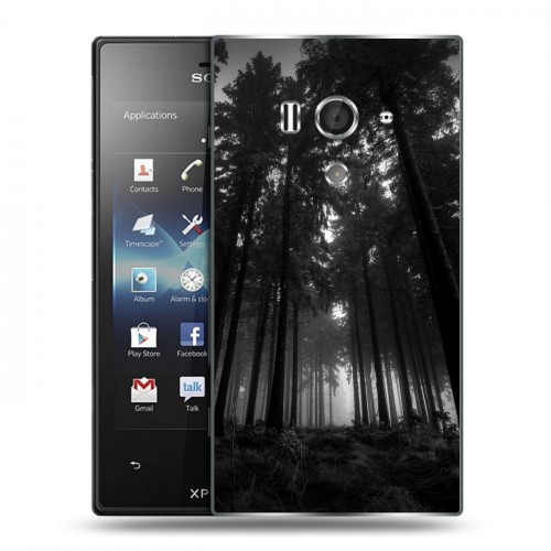 Дизайнерский пластиковый чехол для Sony Xperia acro S лес