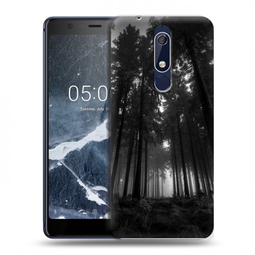 Дизайнерский пластиковый чехол для Nokia 5.1 лес