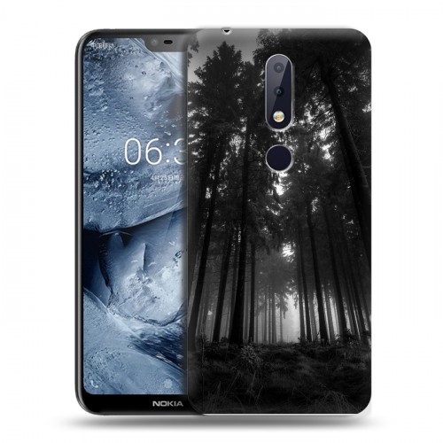 Дизайнерский силиконовый чехол для Nokia 6.1 Plus лес