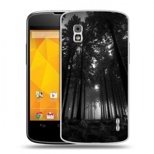 Дизайнерский пластиковый чехол для LG Google Nexus 4 лес