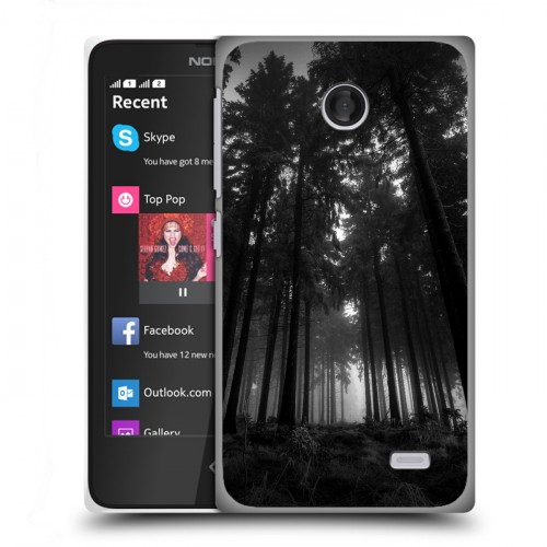 Дизайнерский пластиковый чехол для Nokia X лес