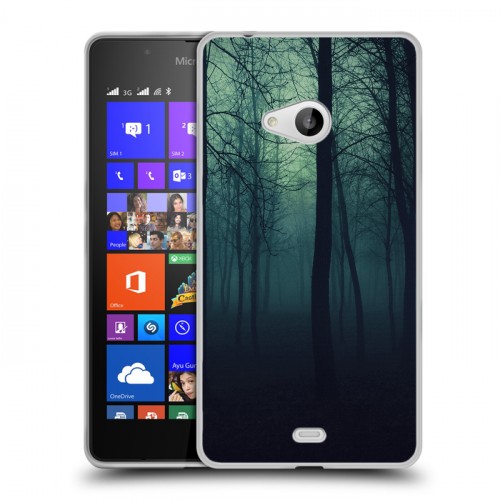 Дизайнерский пластиковый чехол для Microsoft Lumia 540 лес