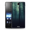 Дизайнерский пластиковый чехол для Sony Xperia TX лес