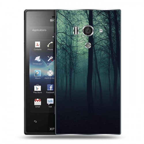 Дизайнерский пластиковый чехол для Sony Xperia acro S лес