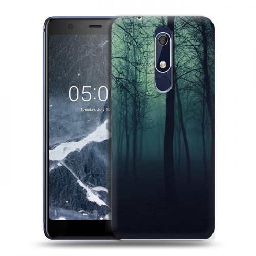 Дизайнерский пластиковый чехол для Nokia 5.1 лес