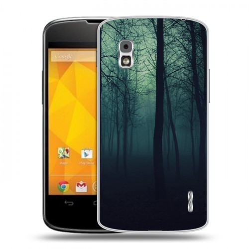 Дизайнерский пластиковый чехол для LG Google Nexus 4 лес