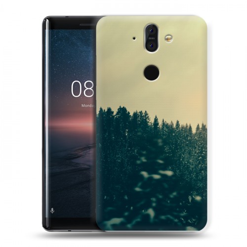 Дизайнерский пластиковый чехол для Nokia 8 Sirocco лес