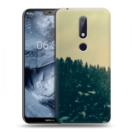 Дизайнерский силиконовый чехол для Nokia 6.1 Plus лес