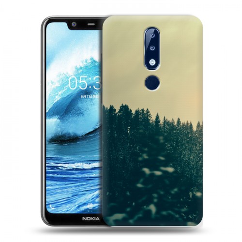 Дизайнерский пластиковый чехол для Nokia 5.1 Plus лес