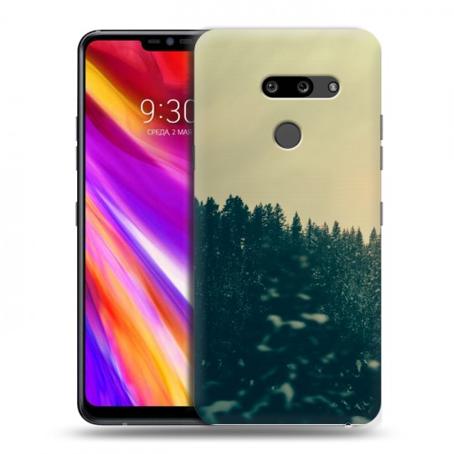 Дизайнерский пластиковый чехол для LG G8 ThinQ лес