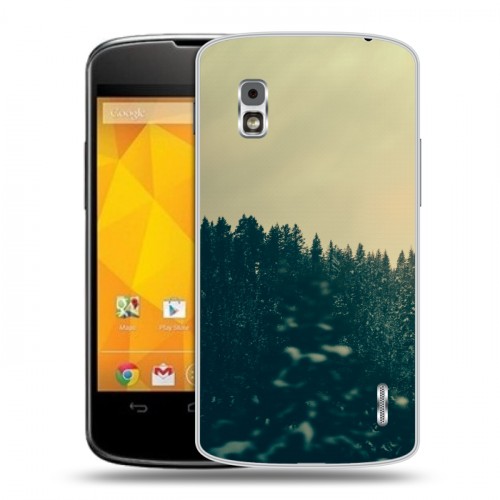 Дизайнерский пластиковый чехол для LG Google Nexus 4 лес