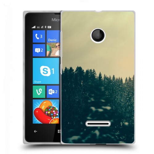 Дизайнерский пластиковый чехол для Microsoft Lumia 435 лес